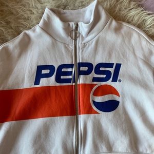 ‘Pepsi’ Cropped Jacket